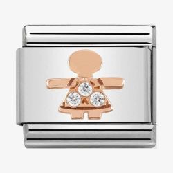 Nomination CLASSIC Rose Gold Symbols Little Girl Charm 430305/07