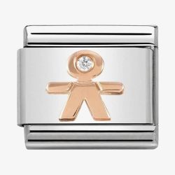 Nomination CLASSIC Rose Gold Symbols Little Boy Charm 430305/08