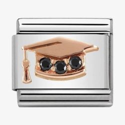 Nomination CLASSIC Rose Gold Symbols Graduation Hat Charm 430305/11