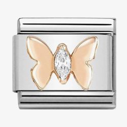 Nomination CLASSIC Rose Gold Butterfly With Stones Charm 430305/19