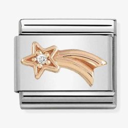 Nomination CLASSIC Rose Gold Shooting Star with Cubic Zirconia Charm 430305/21