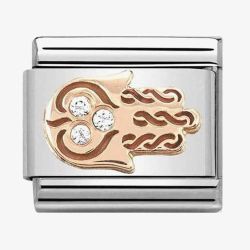 Nomination CLASSIC Rose Gold Hand Of Fatima With Zirconia Charm 430305/33 *