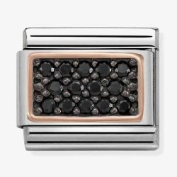 Nomination Classic Rose-Gold and Black 'Gemstones' Charm 430313/03