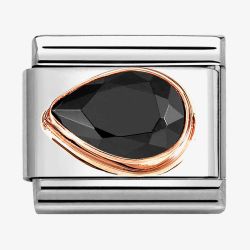 Nomination CLASSIC Black Cubic Zirconia Left Drop Charm 430605/011