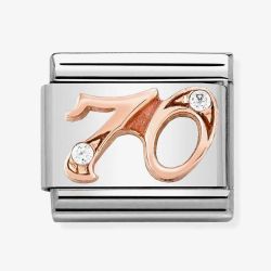 Nomination CLASSIC Composable Rose Gold Number 70 Charm 430315/70