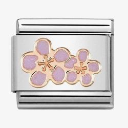 Nomination CLASSIC Rose Gold Peach Blossom Charm 430202/03