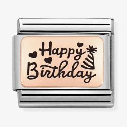 Nomination Composable CLASSIC Plates Happy Birthday Charm 430111/11
