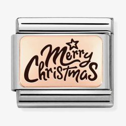 Nomination Composable CLASSIC Plates Merry Christmas Charm 430111/14