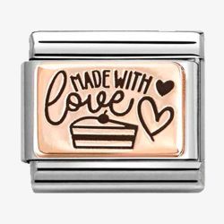 Nomination CLASSIC Rose Gold Made With Love Charm 430111/24