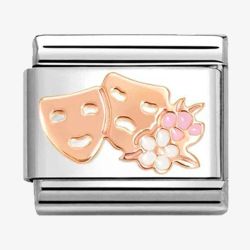 Nomination CLASSIC Rose Gold Theatre Masks Charm 430202/32