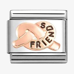 Nomination CLASSIC Rose Gold Friends Promise Knot Charm 430202/36