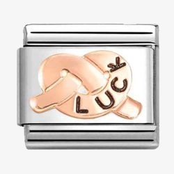 Nomination CLASSIC Rose Gold Good Luck Promise Knot Charm 430202/40