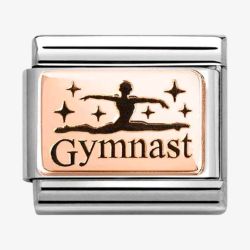 Nomination Stainless Steel 9ct Rose Gold Gymnast Charm 430111/30