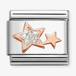 Nomination Composable Classic Rose Gold Glitter Stars Charm 430205/29
