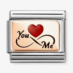 Nomination Composable Classic Rose Gold You and Me Infinity Charm 430204/08
