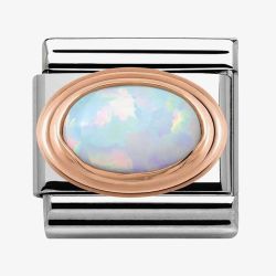 Nomination CLASSIC Rose Gold White Opal Charm 430501/07