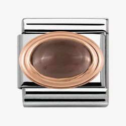 Nomination CLASSIC Rose Gold Smoky Quartz Charm 430501/29
