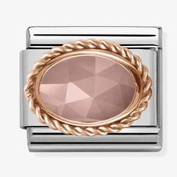 Nomination CLASSIC Rose Gold Stones Apricot Chalcedony Charm 430507/34