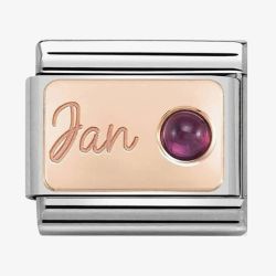 Nomination CLASSIC Rose Gold January Garnet Charm 430508/01