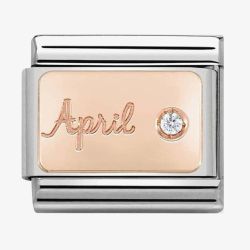 Nomination CLASSIC Rose Gold April Diamond Charm 430508/04