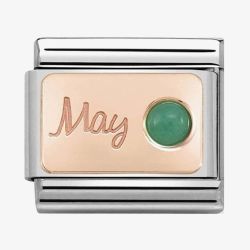 Nomination CLASSIC Rose Gold May Emerald Charm 430508/05