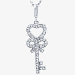 Crislu 'Keys to the Kingdom' Necklace 9010444N16CZ