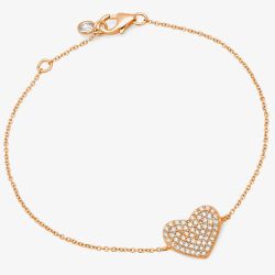 Crislu Simply Pavé Heart Bracelet 8010442B70CZ