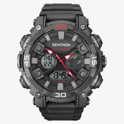 Sekonda Mens Dual Display Chronograph Watch 1036