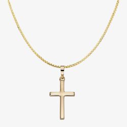 9ct Yellow Gold Medium Cross Pendant GP2108 GN141