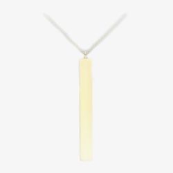 9ct Yellow Gold Vertical Bar Pendant 1.19.7490