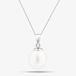 9ct White Gold Freshwater Pearl Pendant Necklace PNZ70057WG