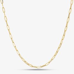 9ct Yellow Gold 18 Inch Oval Link Belcher Chain HPPC-270-9Y-18