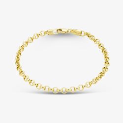 9ct Yellow Gold 7.5 Inch Belcher Chain Bracelet HRBP-400-9Y-7.5