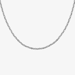 9ct White Gold 20 Inch Oval Belcher 5.14.5815