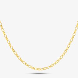 9ct Yellow Gold Oval Belcher Chain SOBD-325-9Y