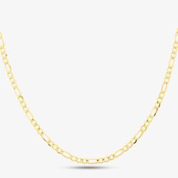 9ct Yellow Gold 18 Inch Figaro Chain SCFP-350-9Y-18