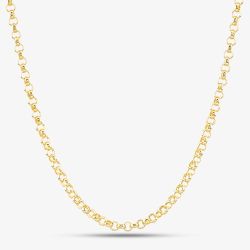 9ct Yellow Gold Round Belcher Chain SRBP-350-9Y
