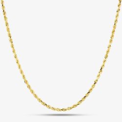 9ct Yellow Gold 18 Inch Rope Chain SRRD-240-9Y-18