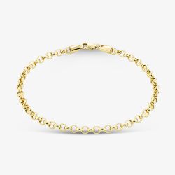 9ct Yellow Gold 8.5 Inch Belcher Chain Bracelet HRBP-400-9Y-8.5