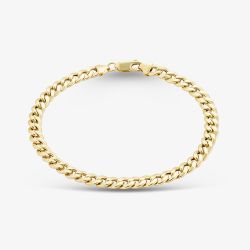 9ct Yellow Gold 8.5 Inch Curb Chain Bracelet HCOC-580-9Y-8.5