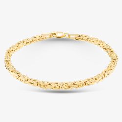 9ct Yellow Gold 7.5 Inch Byzantine Chain Bracelet 1.29.9092