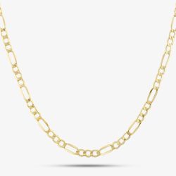9ct Yellow Gold 20 Inch Hollow Figaro Chain HF080-20
