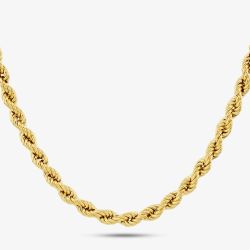 9ct Yellow Gold 20 Inch Rope Chain HLRP-500-9Y-20