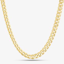 9ct Yellow Gold 20 Inch Rounded Curb Chain HCOC-730-9Y-20