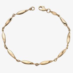 9ct Gold Marquise Bracelet GB456