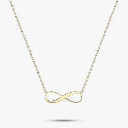 9ct Yellow Gold Adjustable Infinity Necklace 1.19.8154