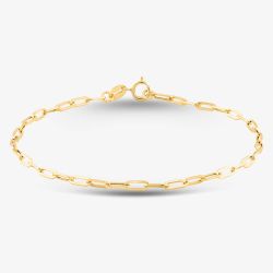 9ct Yellow Gold Paper Chain Bracelet 1.26.0201