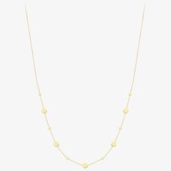 9ct Yellow Gold Multi Circle Disc Necklace 111125127465