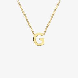 9ct Yellow Gold Mini Initial G Necklace 1.19.0156