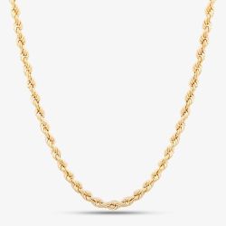 9ct Yellow Gold 18 Inch Rope Chain 1.12.0174